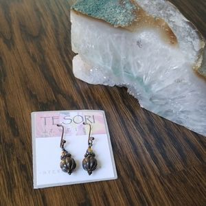 🚨 Tesori Sterling Silver and Swarovski Earrings